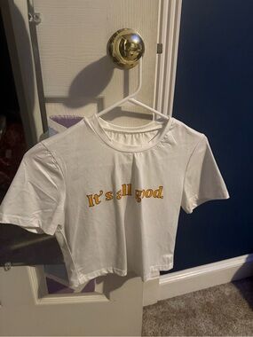 Women’s White Graphic Tee - "It's all good."